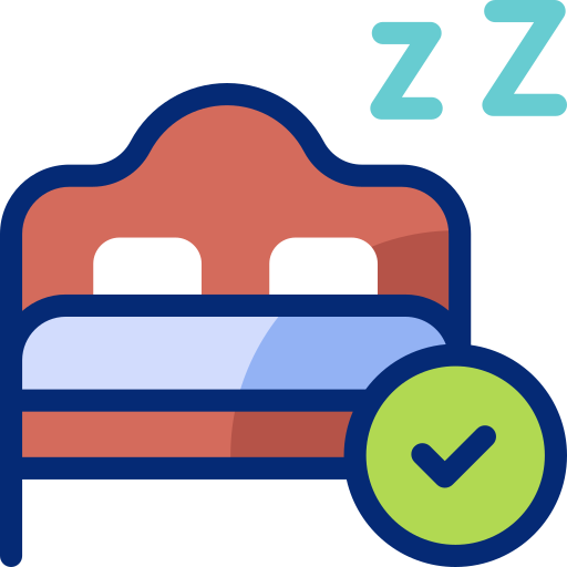 寝る Basic Accent Lineal Color icon