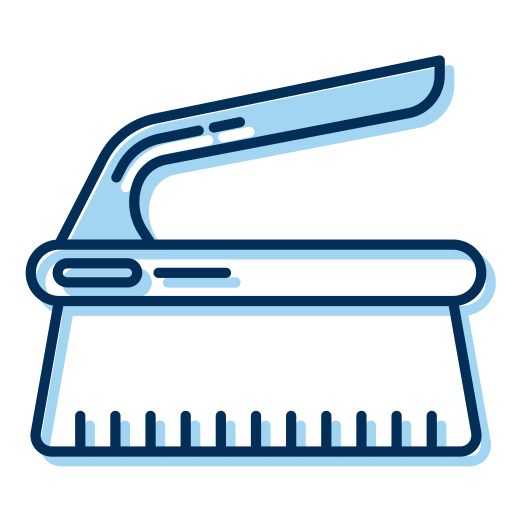 Hand brush Generic color lineal-color icon