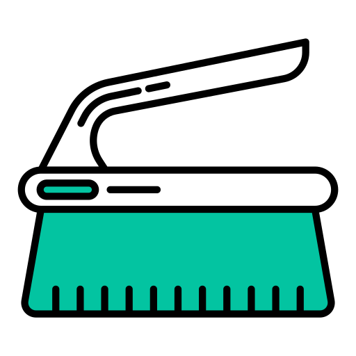 Hand brush Generic color lineal-color icon