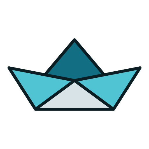 Paper boat Generic color lineal-color icon