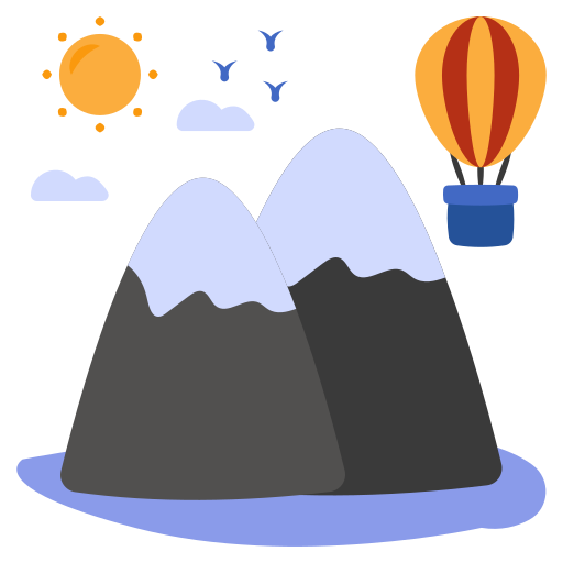 Hot air balloon Generic color fill icon