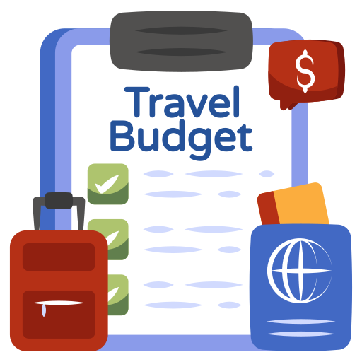Бюджет путешествия Generic color fill иконка