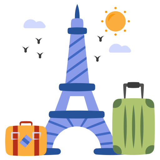 Eiffel tower Generic color fill icon