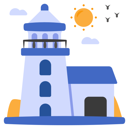 Lighthouse Generic color fill icon