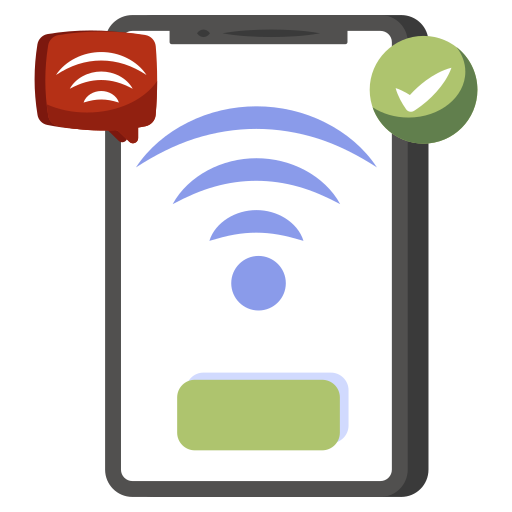 Мобильный wi-fi Generic color fill иконка