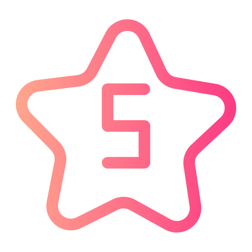 다섯 Generic gradient outline icon