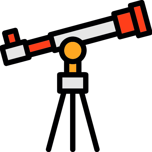 telescopio Generic color lineal-color icona