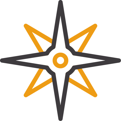 Compass rose Generic color outline icon