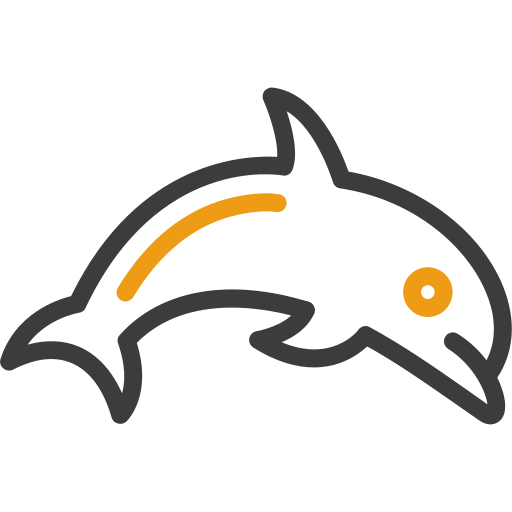 delfin Generic color outline ikona