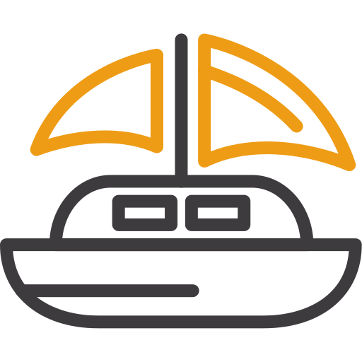 Dinghy Generic color outline icon