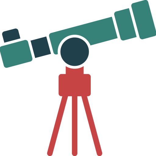 télescope Generic color fill Icône