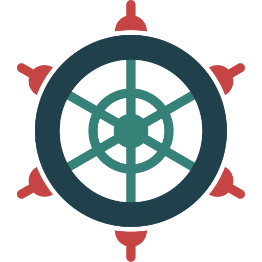 船のホイール Generic color fill icon