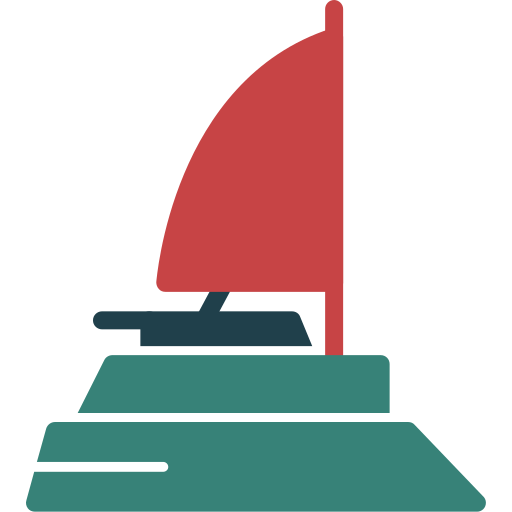 catamarano Generic color fill icona