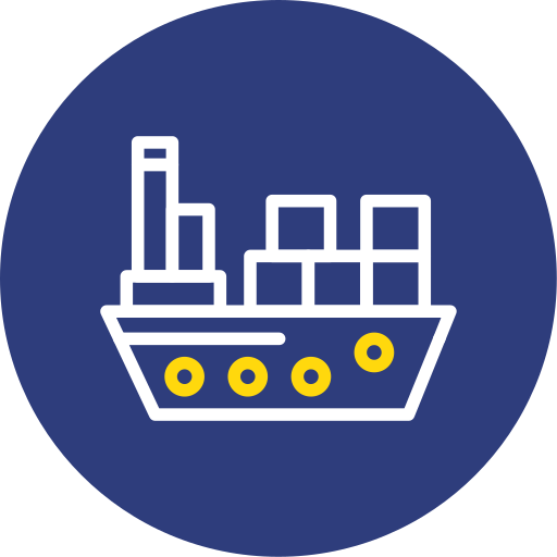 Container ship Generic color fill icon