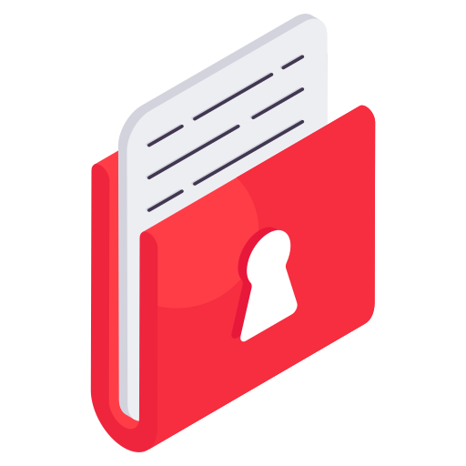 Folder security Generic color fill icon