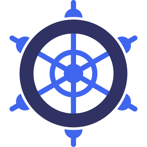 ruota della nave Generic color fill icona