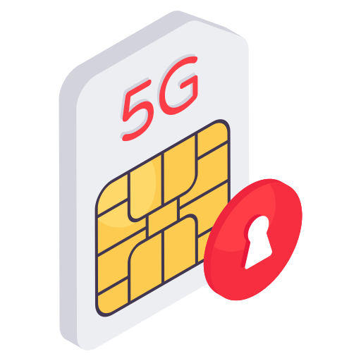 5g sim 카드 Generic color fill icon