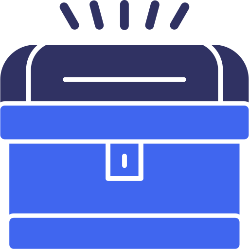 skrzynia skarbów Generic color fill ikona