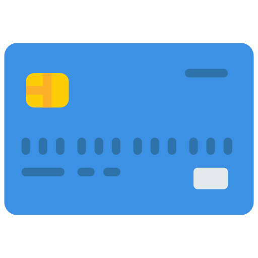 kreditkarte Juicy Fish Flat icon
