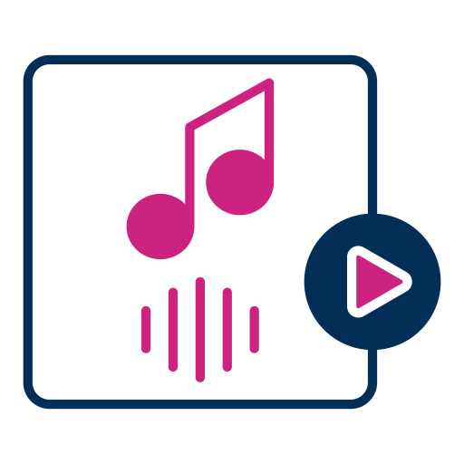 Audio player Generic color fill icon