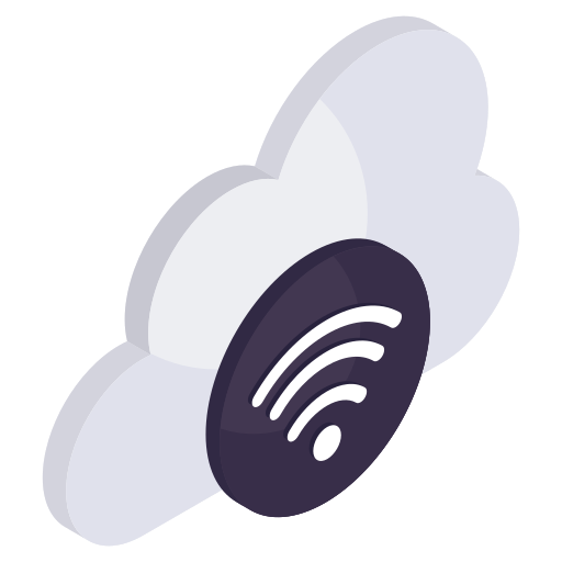 Cloud signal Generic color fill icon