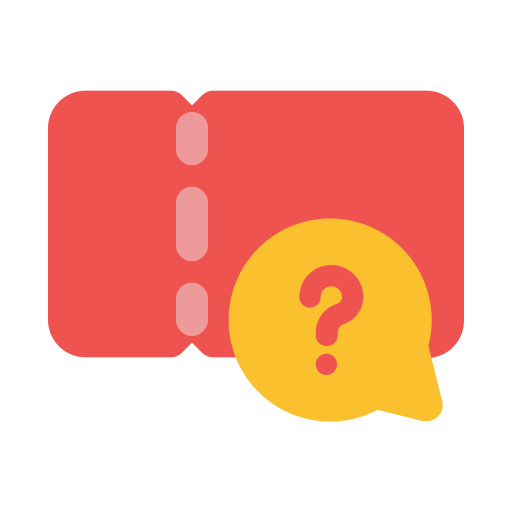 Support ticket Generic color fill icon