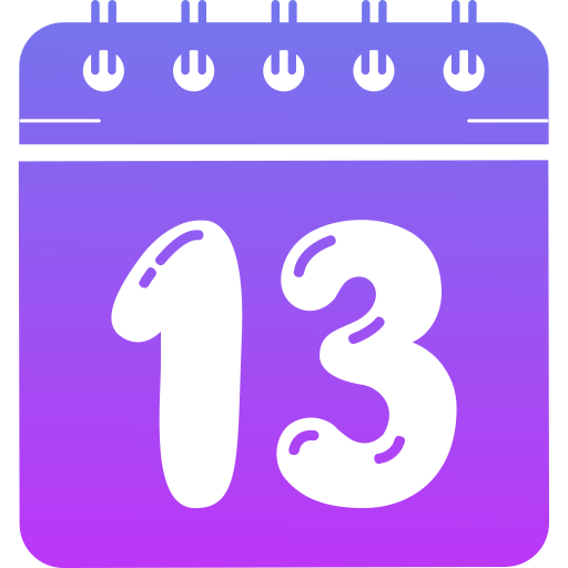 Thirteen Generic gradient fill icon