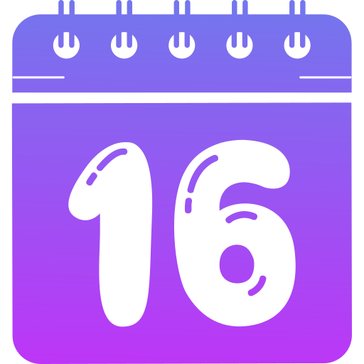 Sixteen Generic gradient fill icon