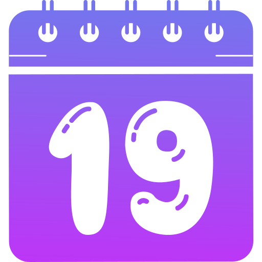 Nineteen Generic gradient fill icon