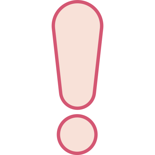 Exclamation mark Generic color lineal-color icon
