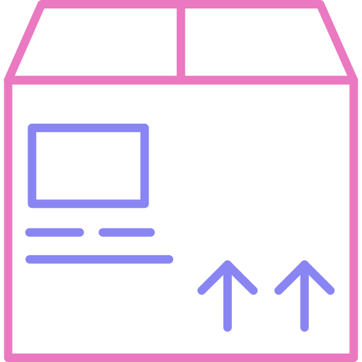 scatola di consegna Generic color outline icona