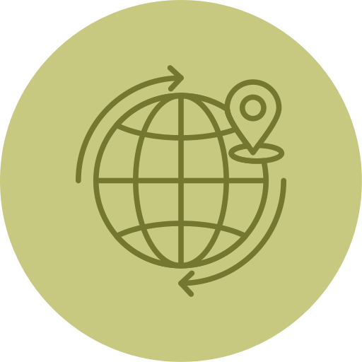 국제 배송 Generic color fill icon