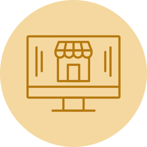 Online store Generic color fill icon