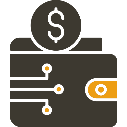 billetera electrónica Generic color fill icono