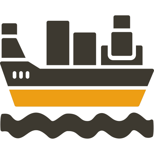 Грузовое судно Generic color fill иконка