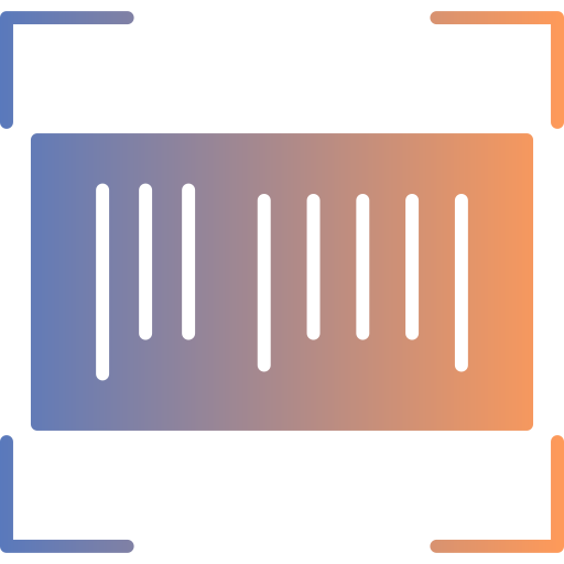 Barcode Generic gradient fill icon