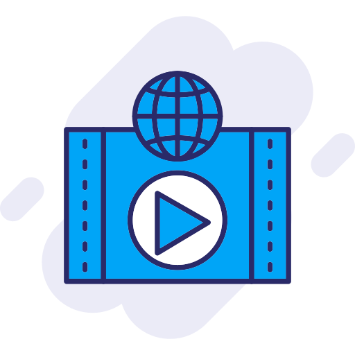 videoadvertentie Generic color lineal-color icoon