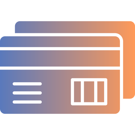 creditcard betaling Generic gradient fill icoon