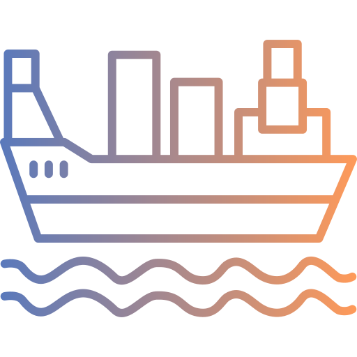 Грузовое судно Generic gradient outline иконка