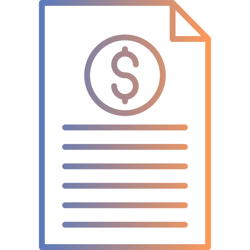 Invoice Generic gradient outline icon