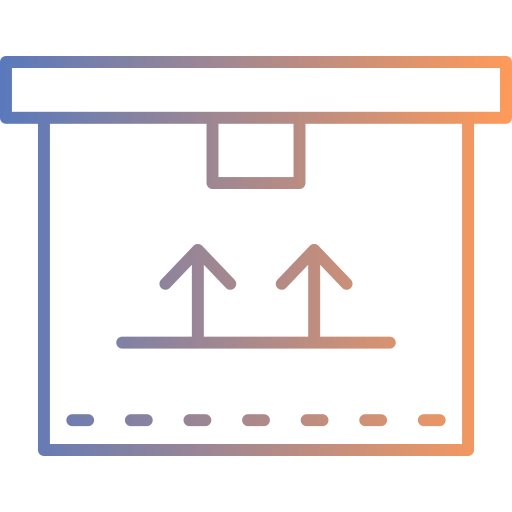 Cardboard box Generic gradient outline icon