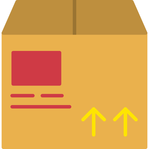 pudełko dostawcze Generic color fill ikona