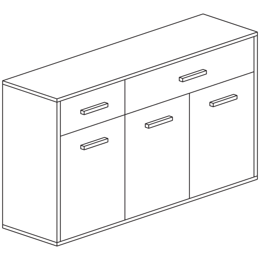 Cabinet Generic outline icon