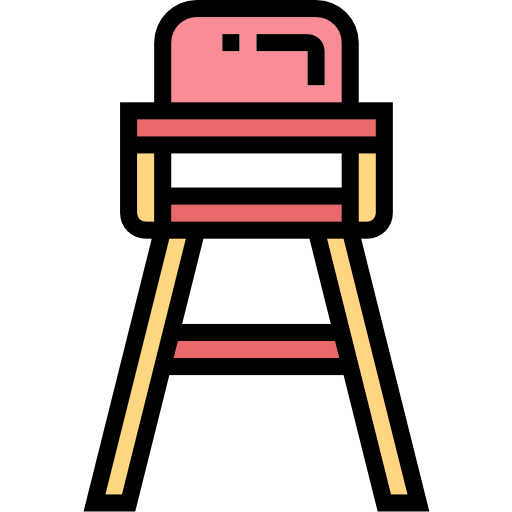 높은 의자 Smalllikeart Lineal Color icon