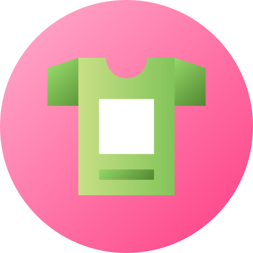셔츠 Flat Circular Gradient icon