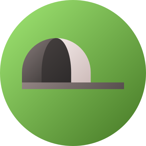 gorra Flat Circular Gradient icono