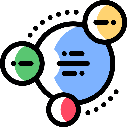 Diagram Detailed Rounded Color Omission icon