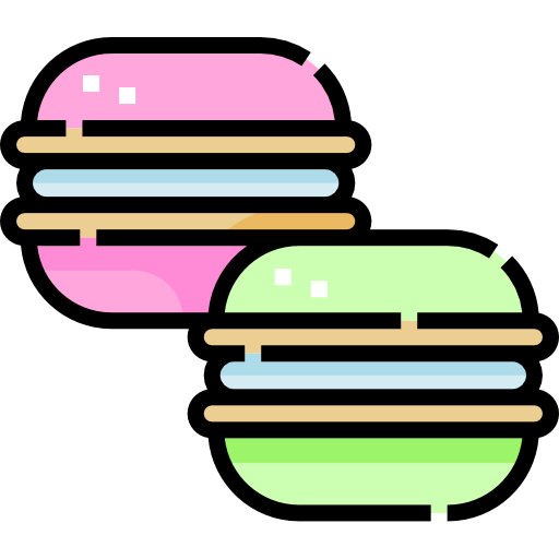 Macarons Detailed Straight Lineal color icon