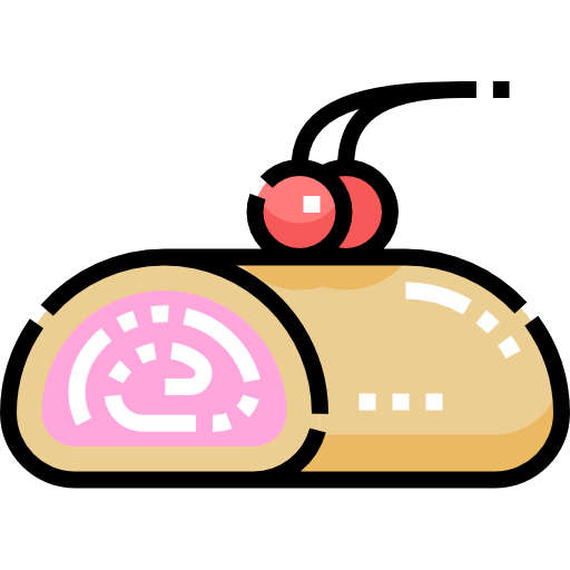 Cinnamon roll Detailed Straight Lineal color icon
