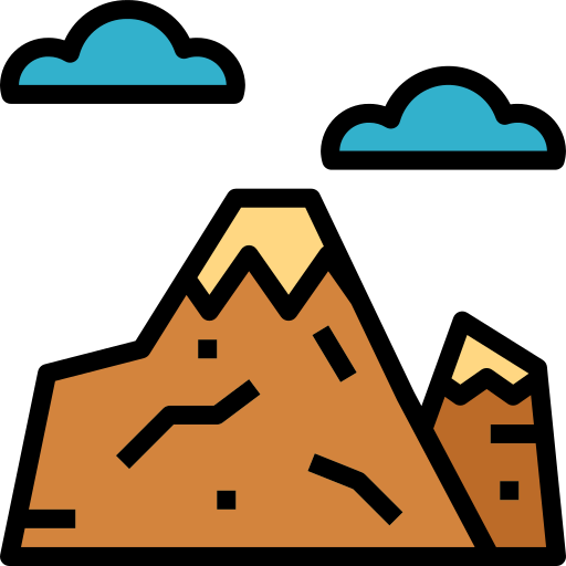Гора Smalllikeart Lineal Color иконка